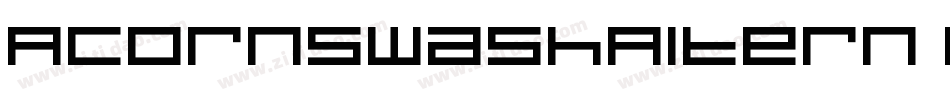 AcornSwashAltern Regular字体转换